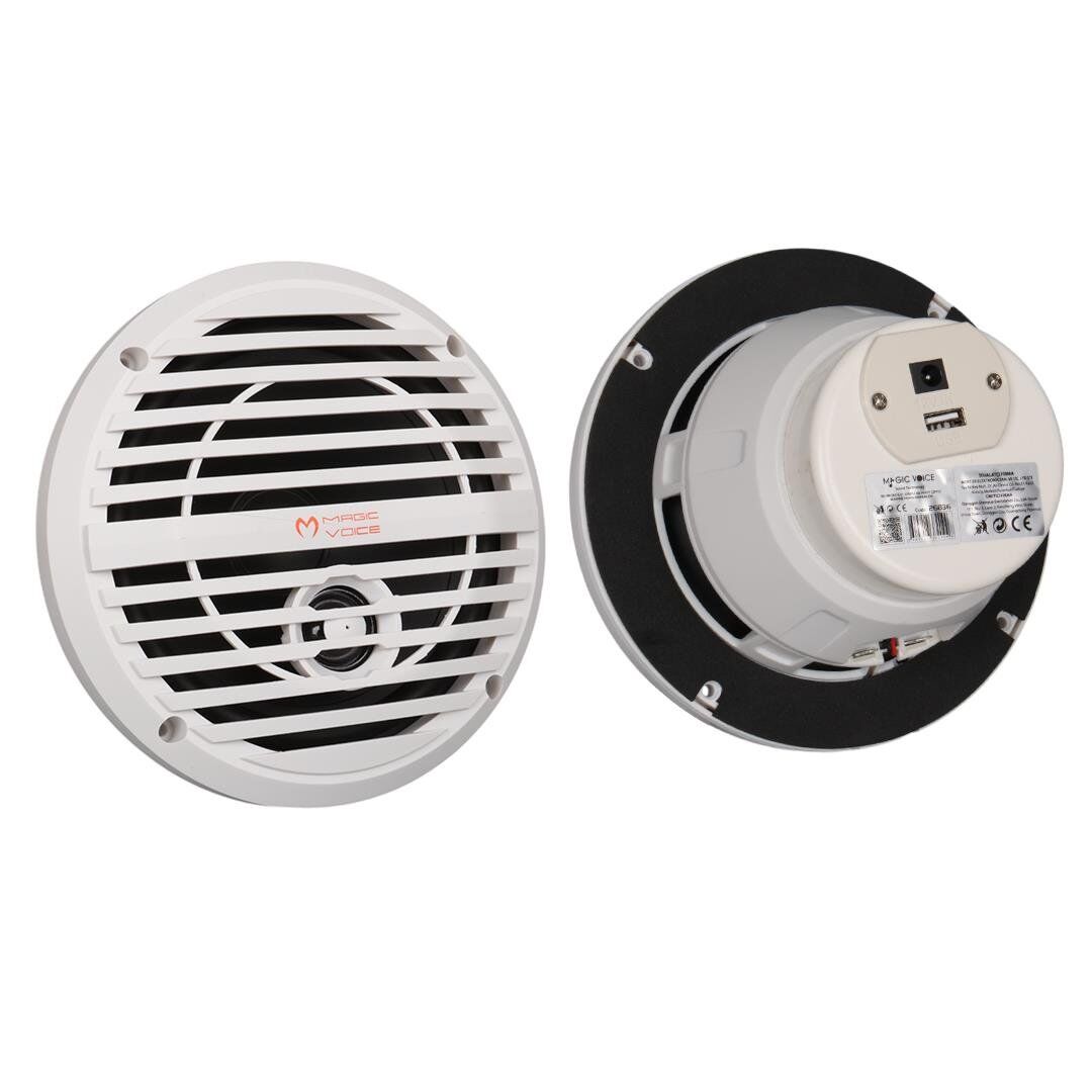 Ayt Magicvoice 65-2BQ5S 6.5 İnç Usb’li 60 Watt Çiftli Marine Horn Hoparlör Okul Cami Mağaza Konferans Salonu Hoparlörü