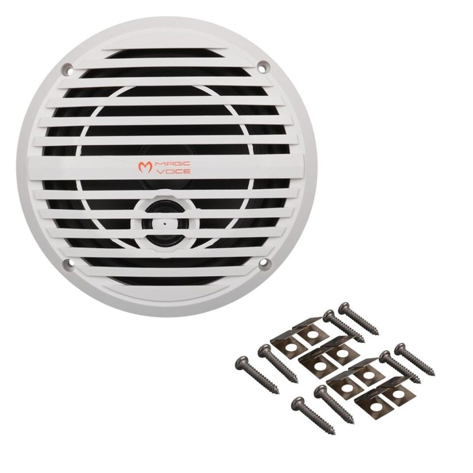 Magicvoice 65-2BQ5S Beyaz 6.5'' 16 Cm Usb'li 60 Watt Marine Alçıpan 2'Li Hoparlör