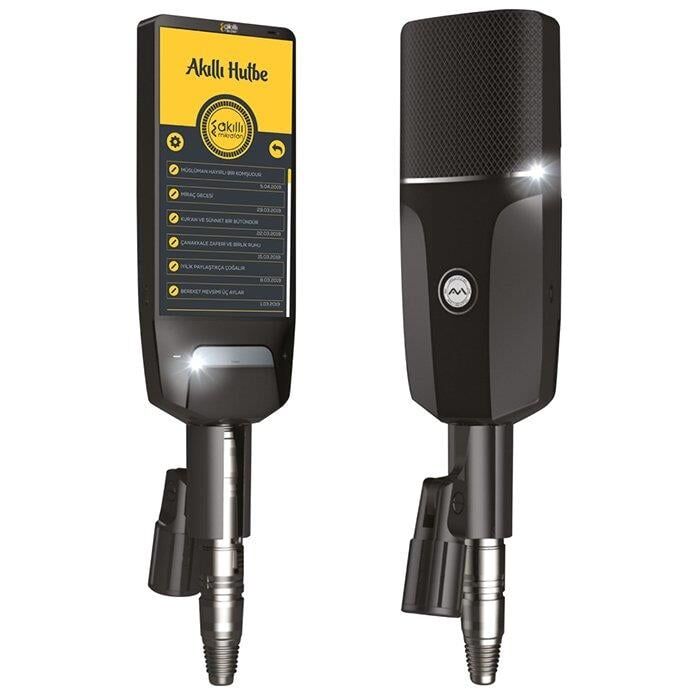 Ayt DHS1V1 Cami Hutbe Mikrofonu Wifi Destekli Akıllı Mikrofon Cami Için Ekranlı Kumandalı