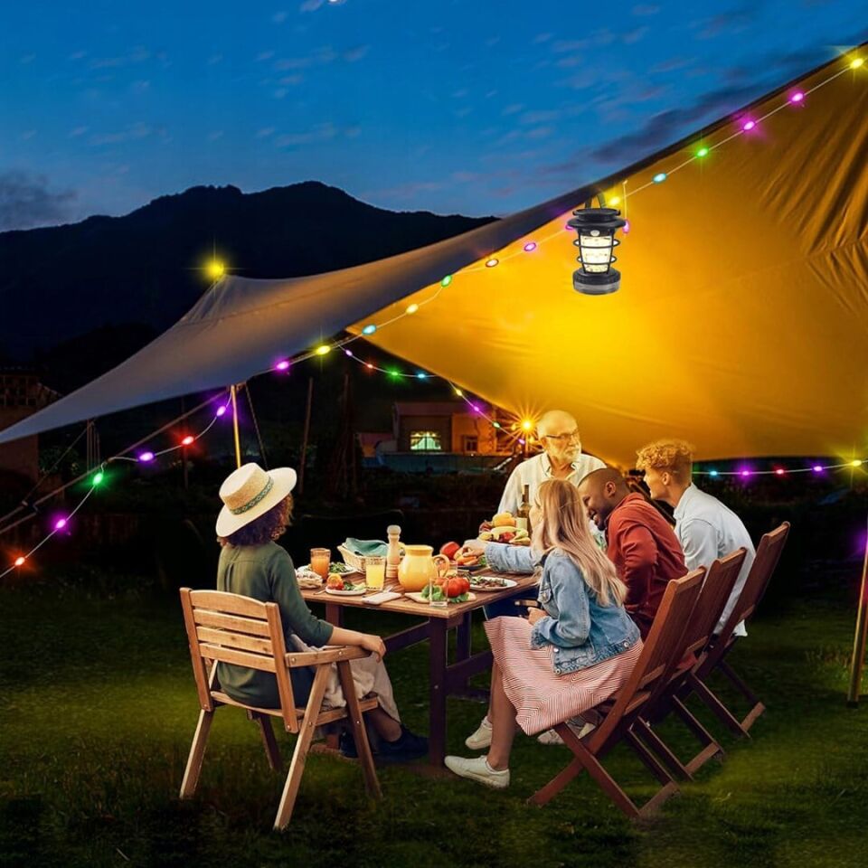 Powermaster HOP-8819 Solar Güneş Enerjili Sensörlü Kamp Lambası Nostalji Led Lamba Aydınlatma