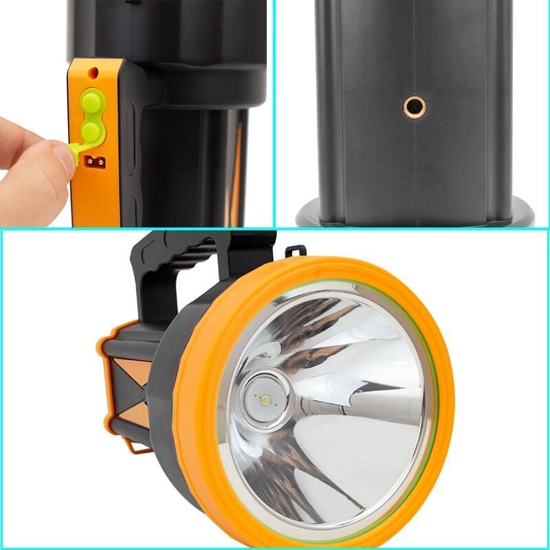 Powermaster Şarjlı Ledli 3 Kademeli El Feneri Işıldak Flash Modlu XJ-1 Yüksek Lümel En İyi Işıldak