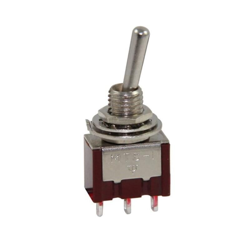 IC-139A 3 Pin Ø6mm On Off Toggle Switch Aç Kapa Buton Düğme 2 Kademeli 20mm MTS-102