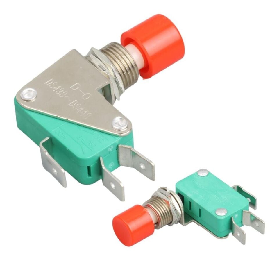 MİCRO SWİTCH DS-438 KIRMIZI BUTONLU Ø12MM (IC-176E)