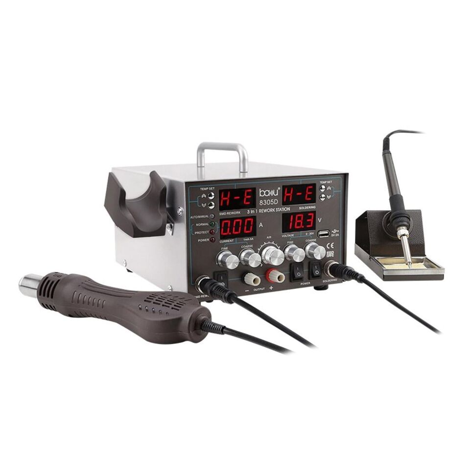 Baku BK-8305D Isı Ayarlı Üflemeli Digital Lehim Havya İstasyonu