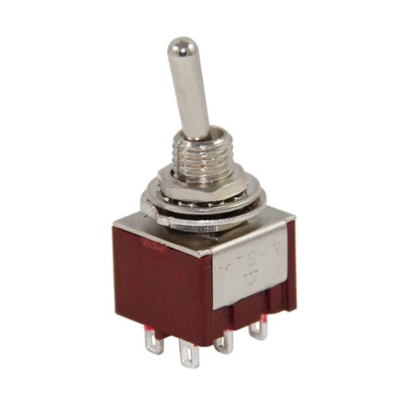 Ayt IC-144A Ø6 mm On On Toggle Switch Buton MTS-202 13 x 31.6 Mm
