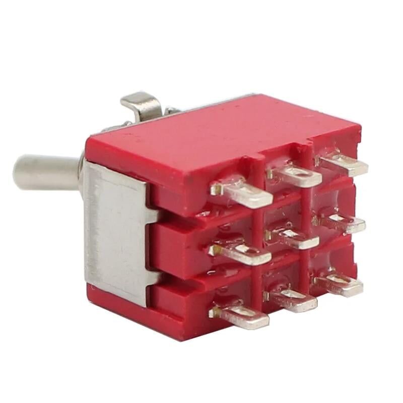 IC-148A 9 Pin Ø6mm On Off Toggle Switch Buton Aç Kapa Butonu 2 Kademe 30mm MTS-302