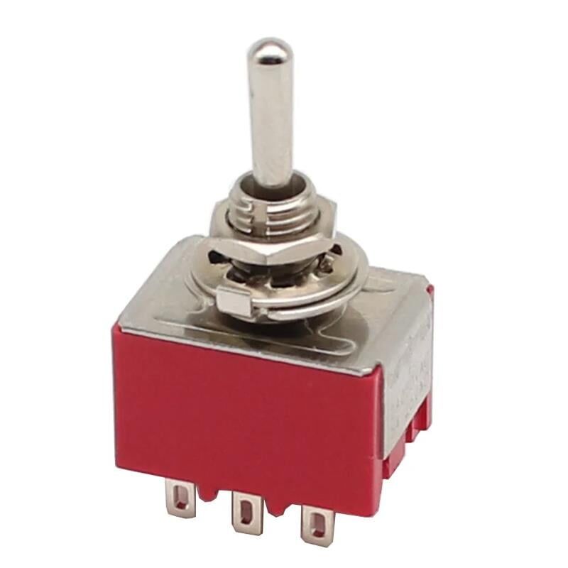 Ayt IC-148A 9 Pin Ø6mm On Off Toggle Switch Buton Aç Kapa Butonu 2 Kademe 30mm MTS-302