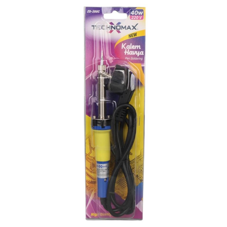 Ayt Technomax ZD-200C 40 Watt Kalem Havya Lehim Makinesi AC220V 120Cm Kablolu