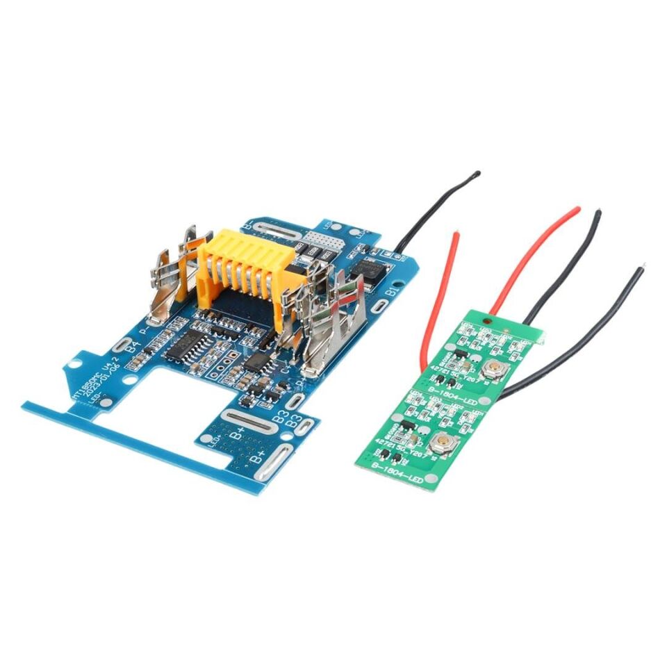 Powermaster PM-22491 Makita Matkap Bataryası İçin 18V Işık Göstergeli Bms Şarj Deşarj Koruma Devresi