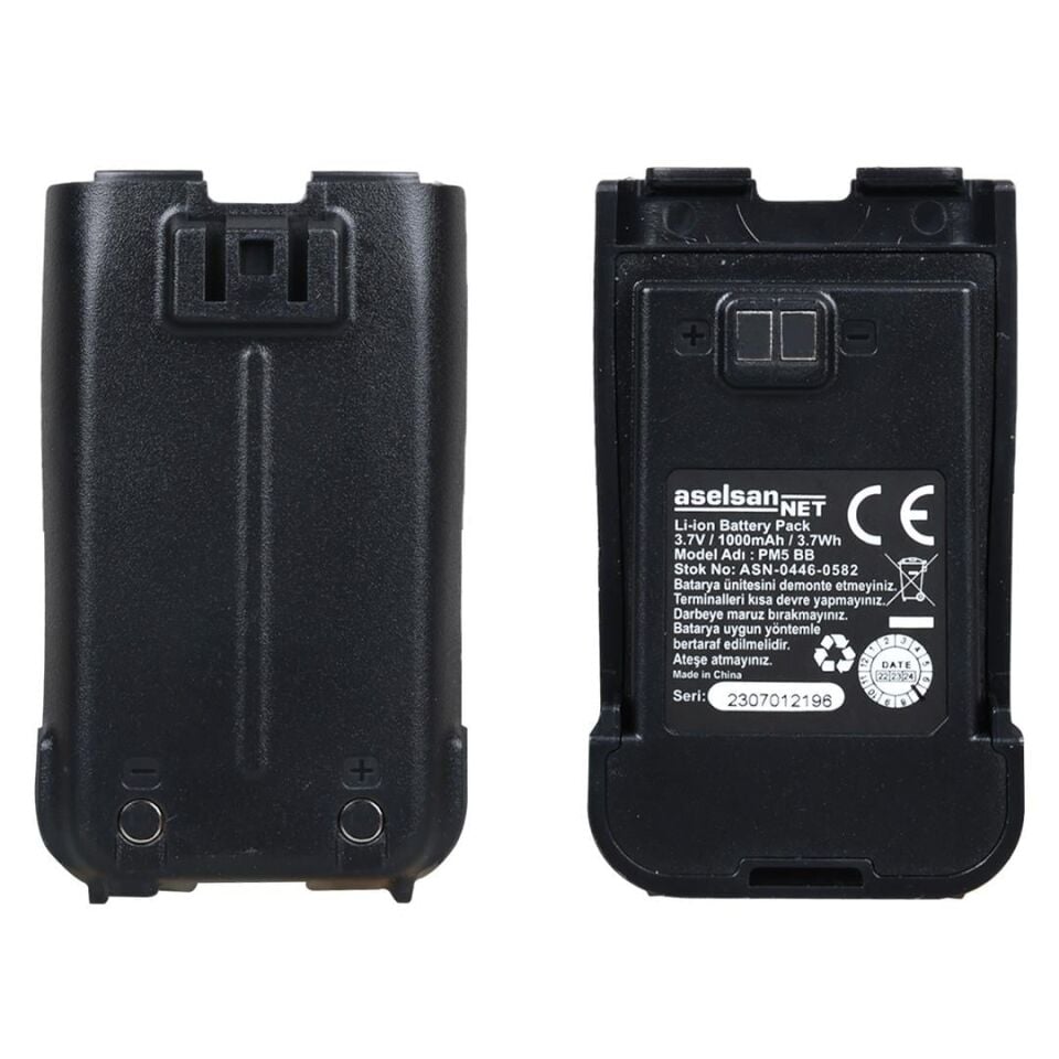 Aselsan A446C PM5BB LI-ON 3.7V 1000Mah Yedek Lityum Batarya Pili