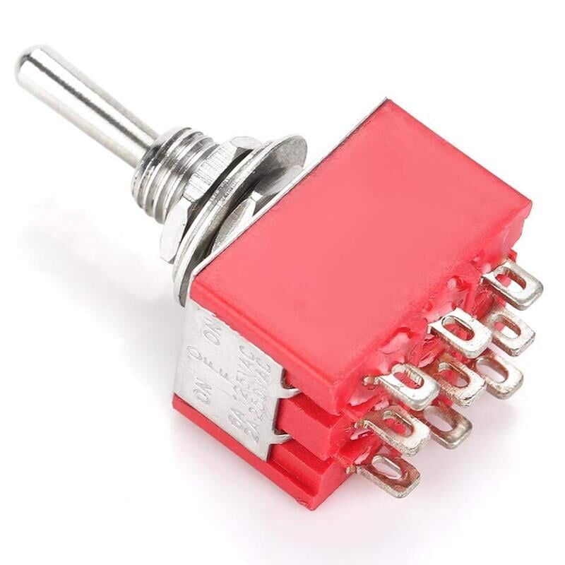 IC-148B Toggle Switch Buton On Off Buton Ø6mm Aç Kapa Düğme 2 Kademe 13x16,8 mm MTS-303