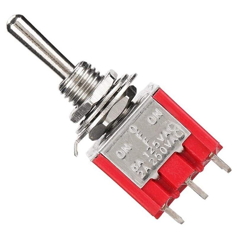 IC-148B Toggle Switch Buton On Off Buton Ø6mm Aç Kapa Düğme 2 Kademe 13x16,8 mm MTS-303
