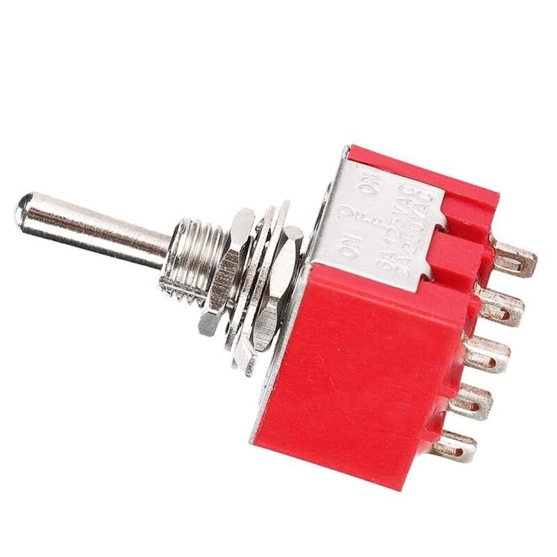 IC-148B Toggle Switch Buton On Off Buton Ø6mm Aç Kapa Düğme 2 Kademe 13x16,8 mm MTS-303