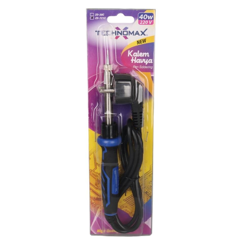 Ayt Technomax ZD-721C 40 Watt Kalem Havya Lehim Makinesi AC220V 120Cm Kablolu