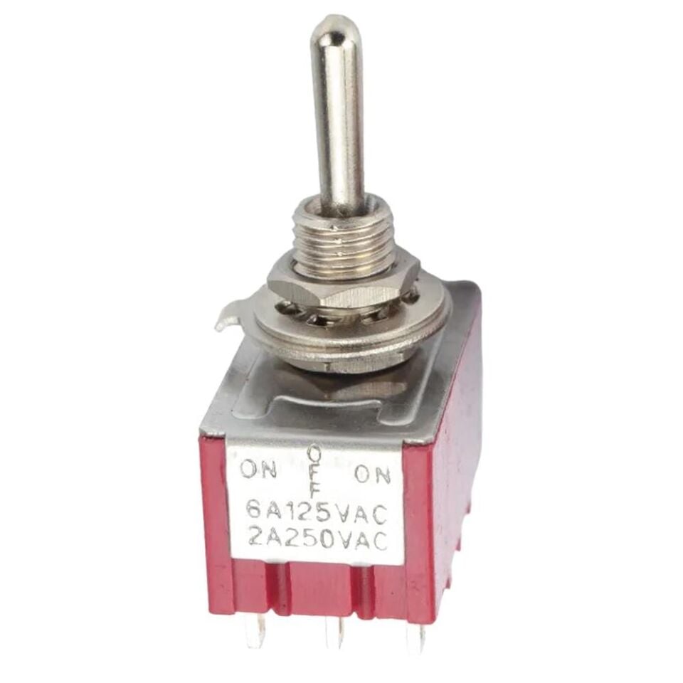 Ayt IC-148D On Off OnØ6mm MTS-403 12 Pin Toggle Switch Buton Aç Kapa 29x18,1 mm Aç Kapa