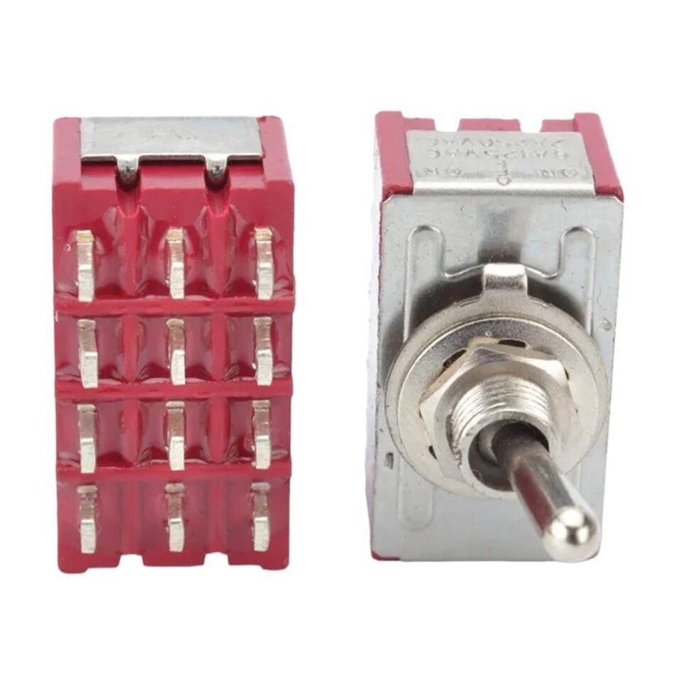 Ayt IC-148D On Off OnØ6mm MTS-403 12 Pin Toggle Switch Buton Aç Kapa 29x18,1 mm Aç Kapa