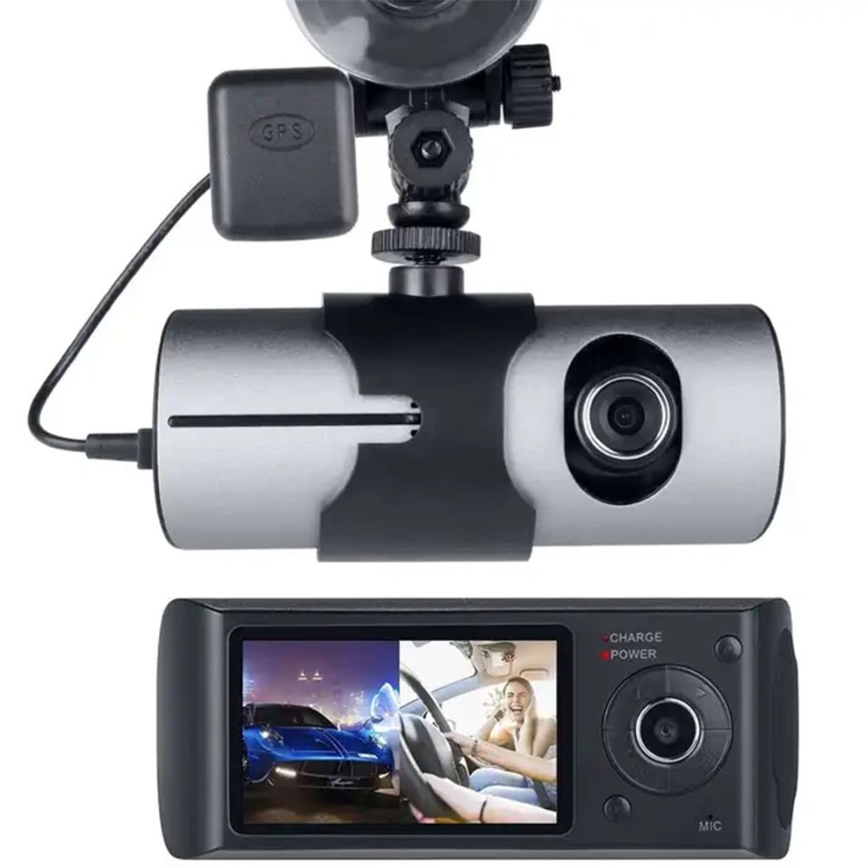 Powermaster R300 Gps li Çift Kameralı Araç İçi Dvr Kamera Set Oto Yol Kayıt Kamerası