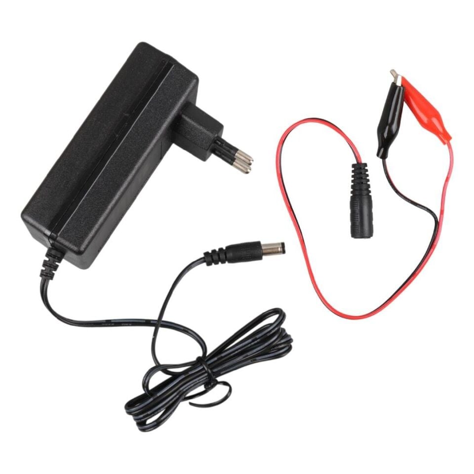 Ayt Weko 14.4 Volt 1 Amper Adaptör 5.5x2.5 Mm Uçlu + Krokodil Aparatlı Akü Şarj Cihazı Aleti WK-29112
