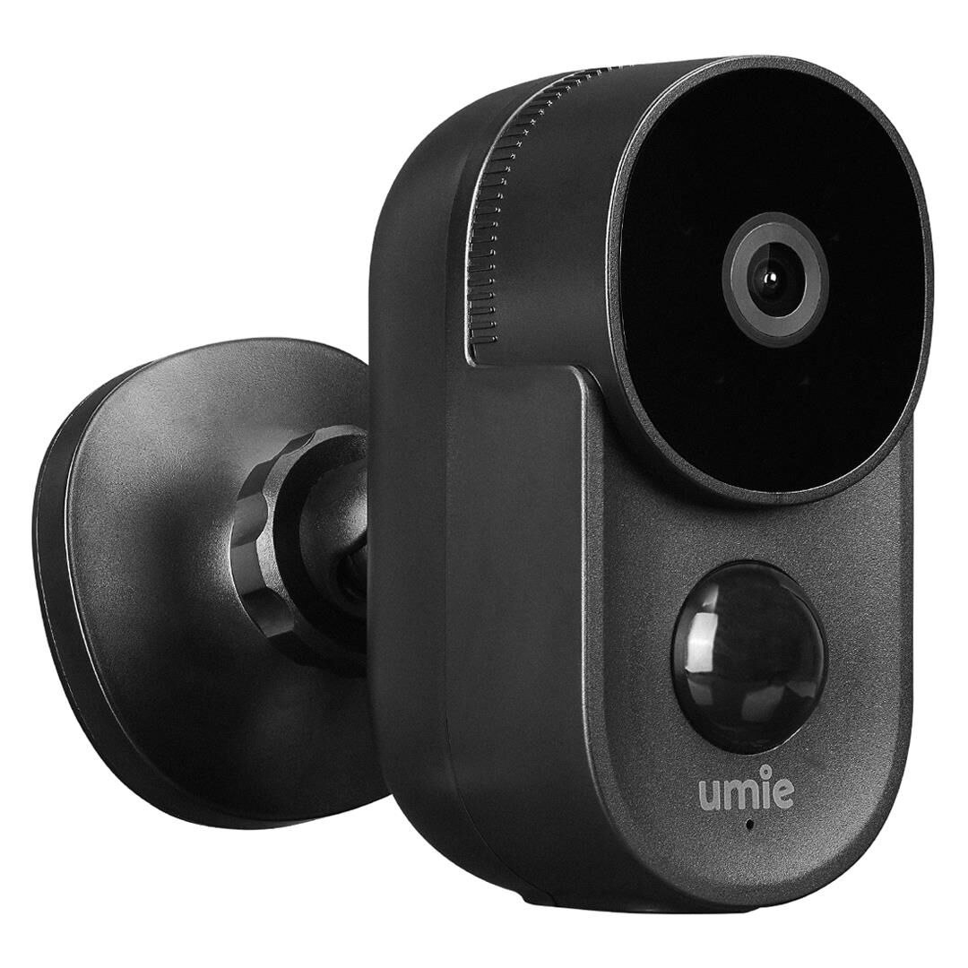 UMIE 2MP Iki Yönlü Ses TF Kart Kablosuz Tuya Destekli Akıllı IP Kamera 6700 Mah Bataryalı (UM-BK21 Siyah)