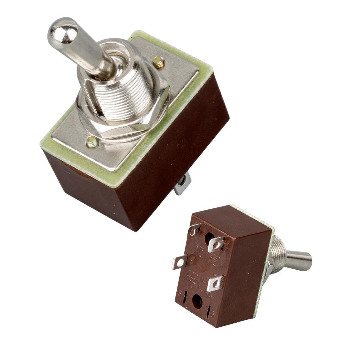 Ayt IC-151C On Off Ø12 Mm 4P Toggle Switch Buton Aç Kapa Düğme 2 Kademeli 49mm