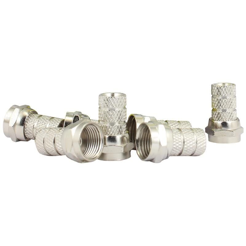 Ayt F Konnektör RG58 Mini Kablo İçin İnce 100 lü Paket Çanak Anten Lnb Uydu Cihazı Konnektör Soketi