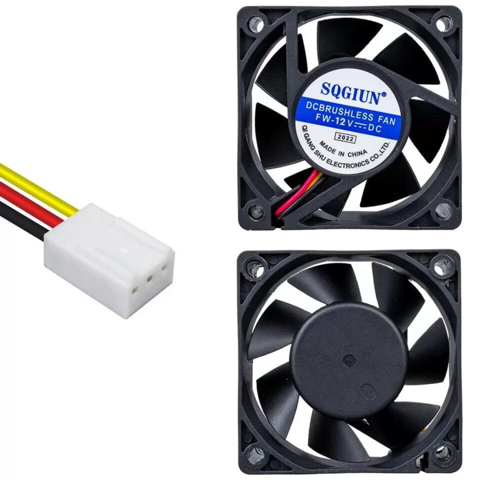 POWERMASTER PM-17896 IC-216 60X60X25 MM 6X6 12 VOLT DC 3 KABLOLU FAN