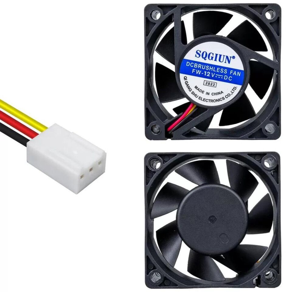 POWERMASTER PM-17896 IC-216 60X60X25 MM 6X6 12 VOLT DC 3 KABLOLU FAN