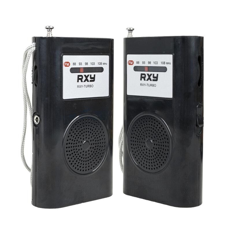 Roxy RXY-Turbo Cep Tipi Mini Analog FM Radyo Küçük El Radyosu Mutfak Radyo Deprem Çantasına Uygun