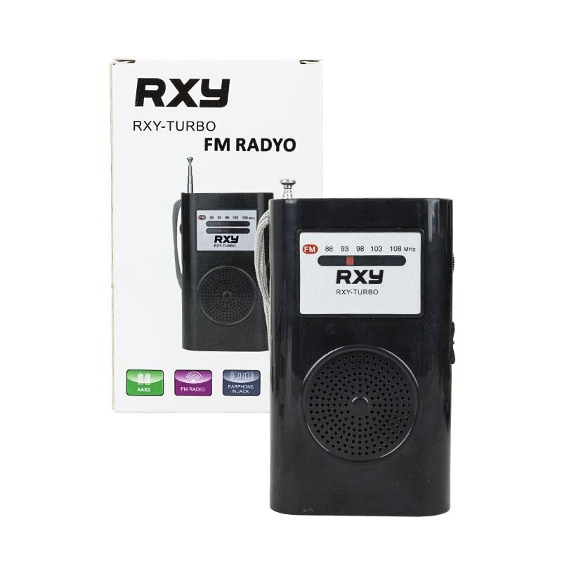 Roxy RXY-Turbo Cep Tipi Mini Analog FM Radyo Küçük El Radyosu Mutfak Radyo Deprem Çantasına Uygun