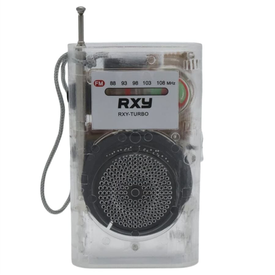 Roxy RXY-Turbo Cep Tipi Mini Analog FM Radyo Küçük El Radyosu Mutfak Radyo Deprem Çantasına Uygun