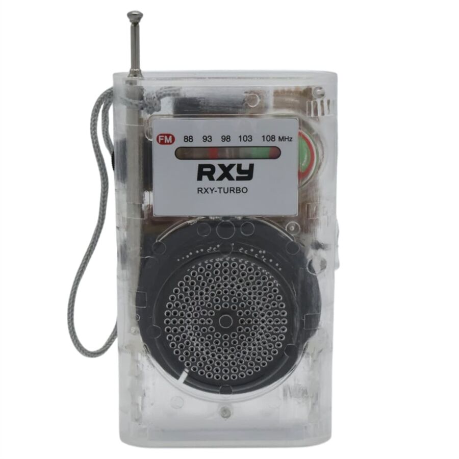 Roxy RXY-Turbo Cep Tipi Mini Analog FM Radyo Küçük El Radyosu Mutfak Radyo Deprem Çantasına Uygun