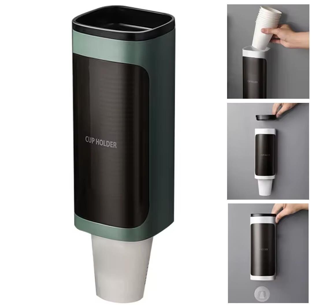 Ayt Sunup SN-27109 Kendinden Yapışkanlı Plastik Karton Bardak Dispenseri Sebil Kahve Makinası Yanı Bardaklık