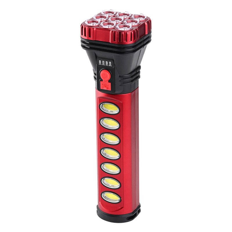 Powermaster HB-707-2 9+4 Ledli Solar + Şarjlı El Feneri Om-30