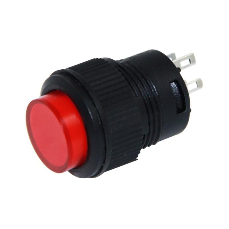 IC-180B Yuvarlak 3 Pin Işıklı 16mm Yaylı Buton Düğme Anahtar