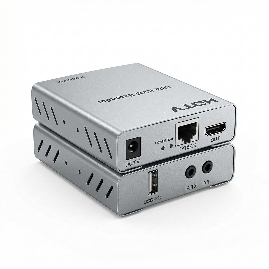 Enkado EKD-HE60KVM 1080P 60 Metre HDMI USB KVM Extender Görüntü Aktarıcı