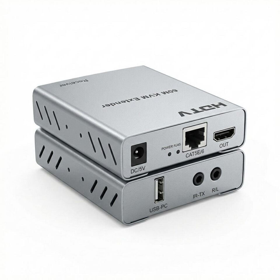 Enkado EKD-HE60KVM 1080P 60 Metre HDMI USB KVM Extender Görüntü Aktarıcı