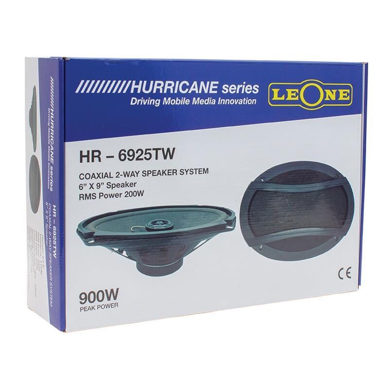 Ayt Leone HR-6925TW Kapaklı 6x9 Oval Oto Hoparlör Çiftli Takım Araç Hoparlör Seti