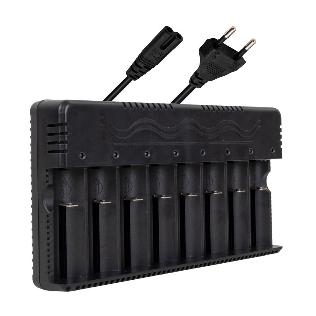 Ayt Powermaster PMR-21525 8 li Li-on Pil Şarj Cihazı Aleti 3.7V 1.2V 3.2V 26650 18650 16340 14500 Uyumlu