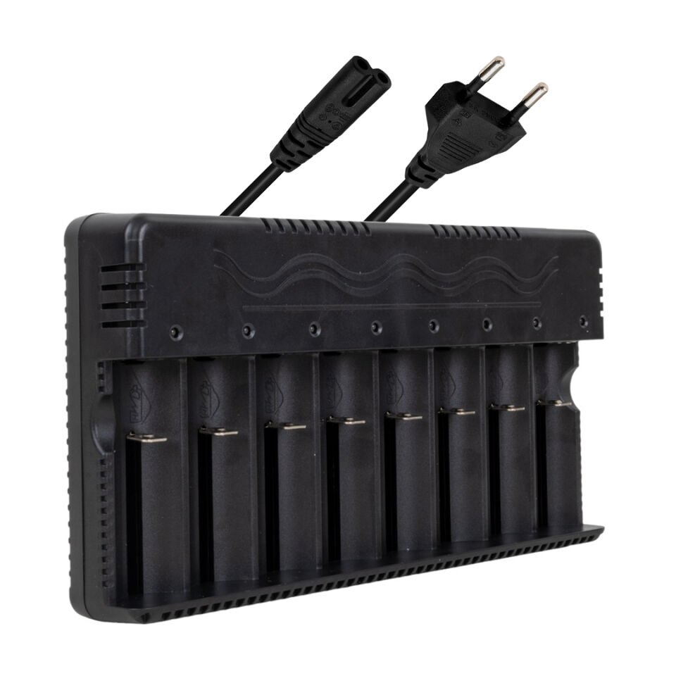 Ayt Powermaster PMR-21525 8 li Li-on Pil Şarj Cihazı Aleti 3.7V 1.2V 3.2V 26650 18650 16340 14500 Uyumlu