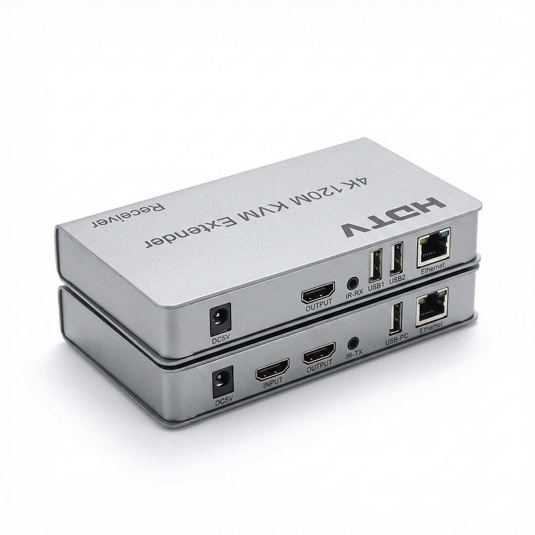 Enkado EKD-HE120KVM 4K 120 Metre HDMI USB KVM Extender Görüntü Aktarıcı