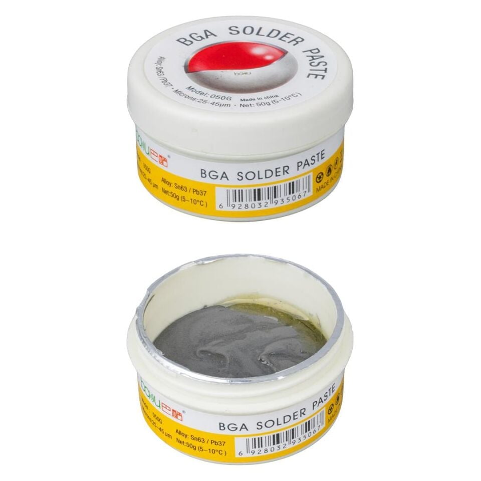Baku BK-050G 50 Gram Sıvı Krem Lehim 25-45 Mikron BGA İşlemleri