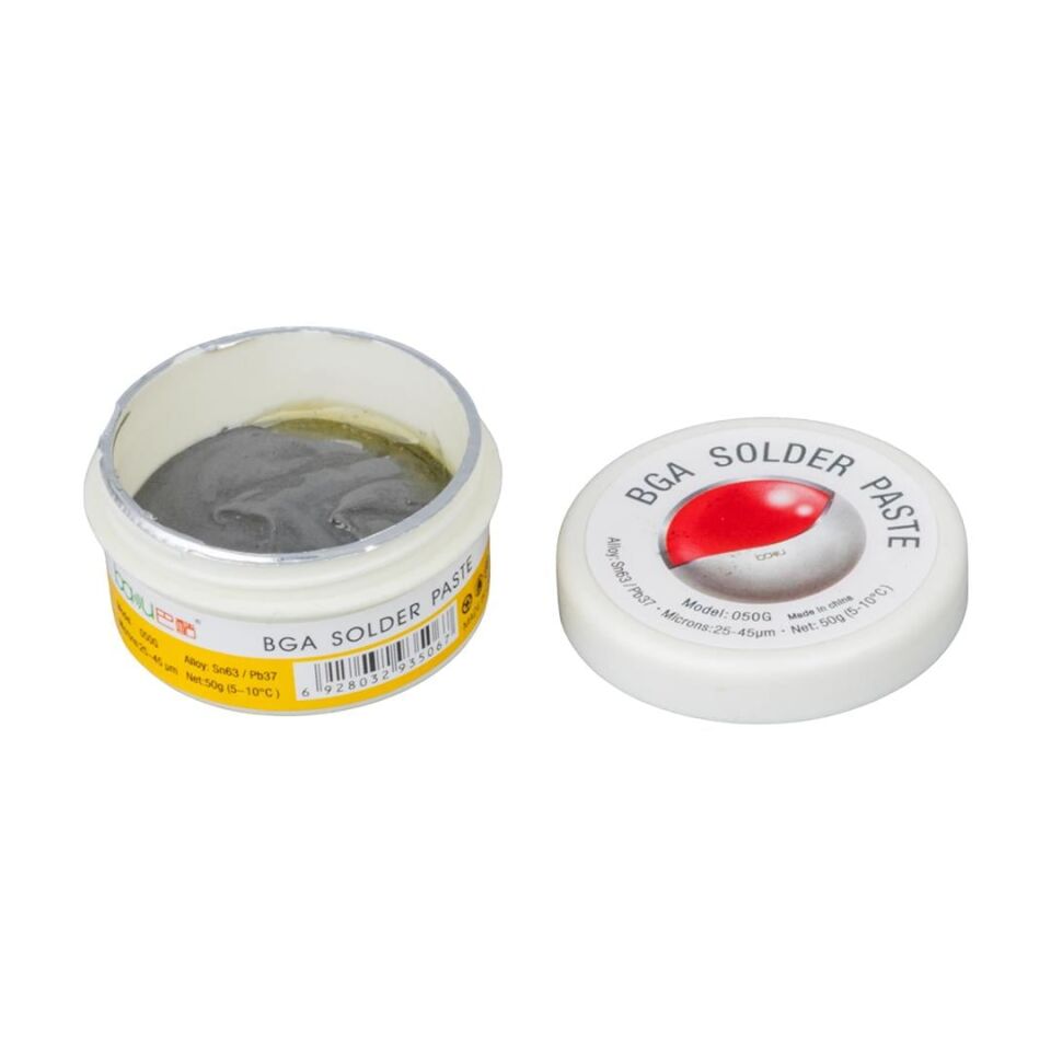 Ayt Baku BK-050G 50 Gram Sıvı Krem Lehim Havya BGA İşlemleri İçin Profesyonel Kalite 25-45 Mikron