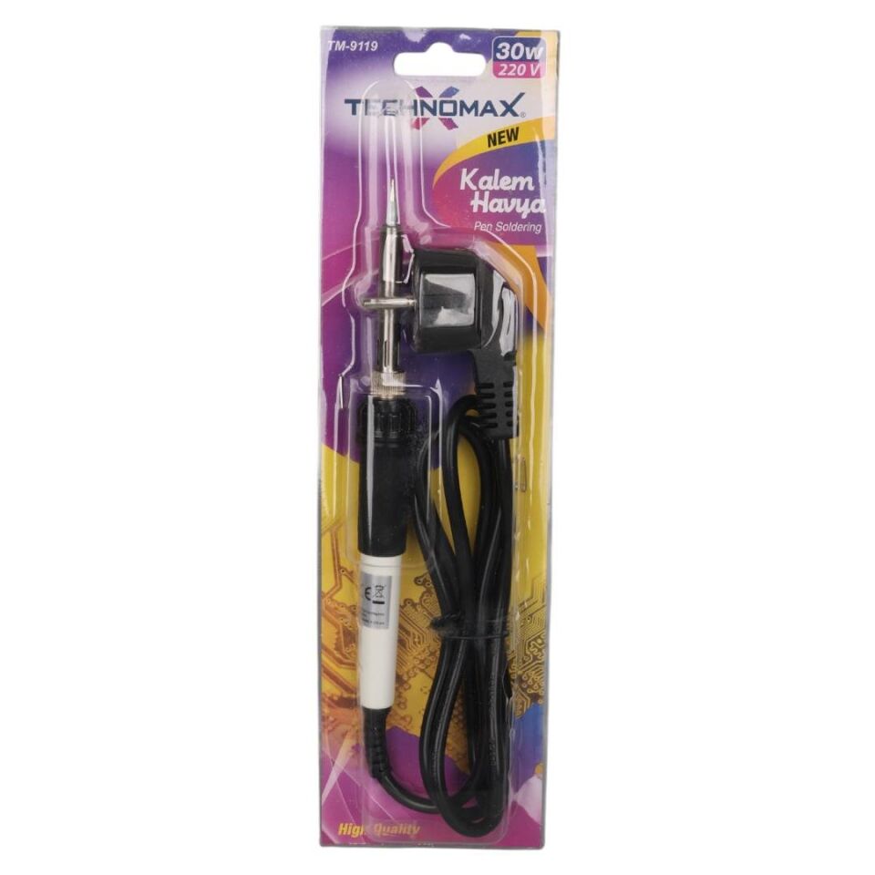 Ayt Technomax TM-9119 30 Watt Kalem Havya Lehim Makinesi AC220V 120Cm Kablolu