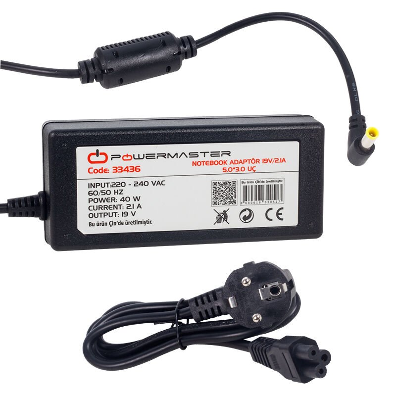 Ayt Powermaster Pm-33436 19 Volt 2.1 Amper 5.0 3.0 Uçlu Samsung Notebook Adaptörü