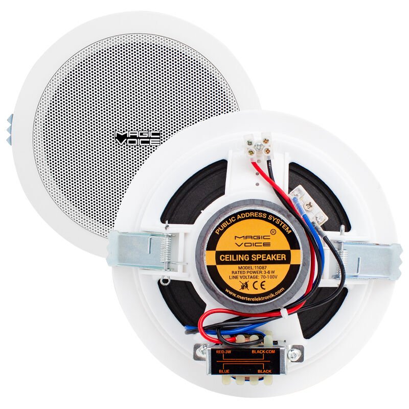Ayt Magicvoice 16 Cm Trafolu Sıva Altı Hoparlör Tavan Alçıpan Mağaza Okul Konferans Toplantı Salonu Hoparlörü 100v