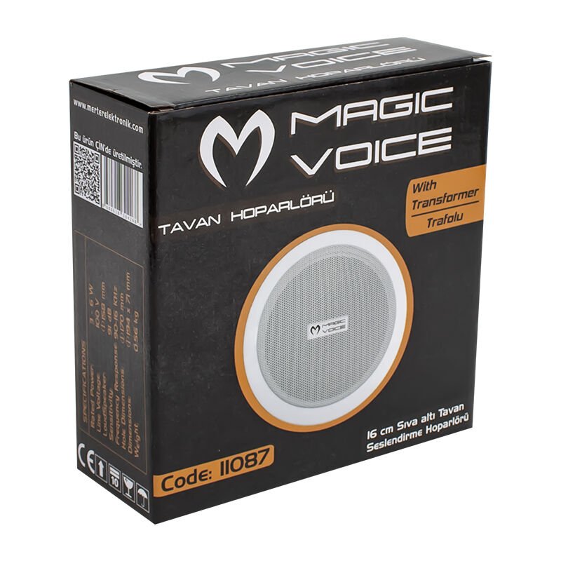 Ayt Magicvoice 16 Cm Trafolu Sıva Altı Hoparlör Tavan Alçıpan Mağaza Okul Konferans Toplantı Salonu Hoparlörü 100v