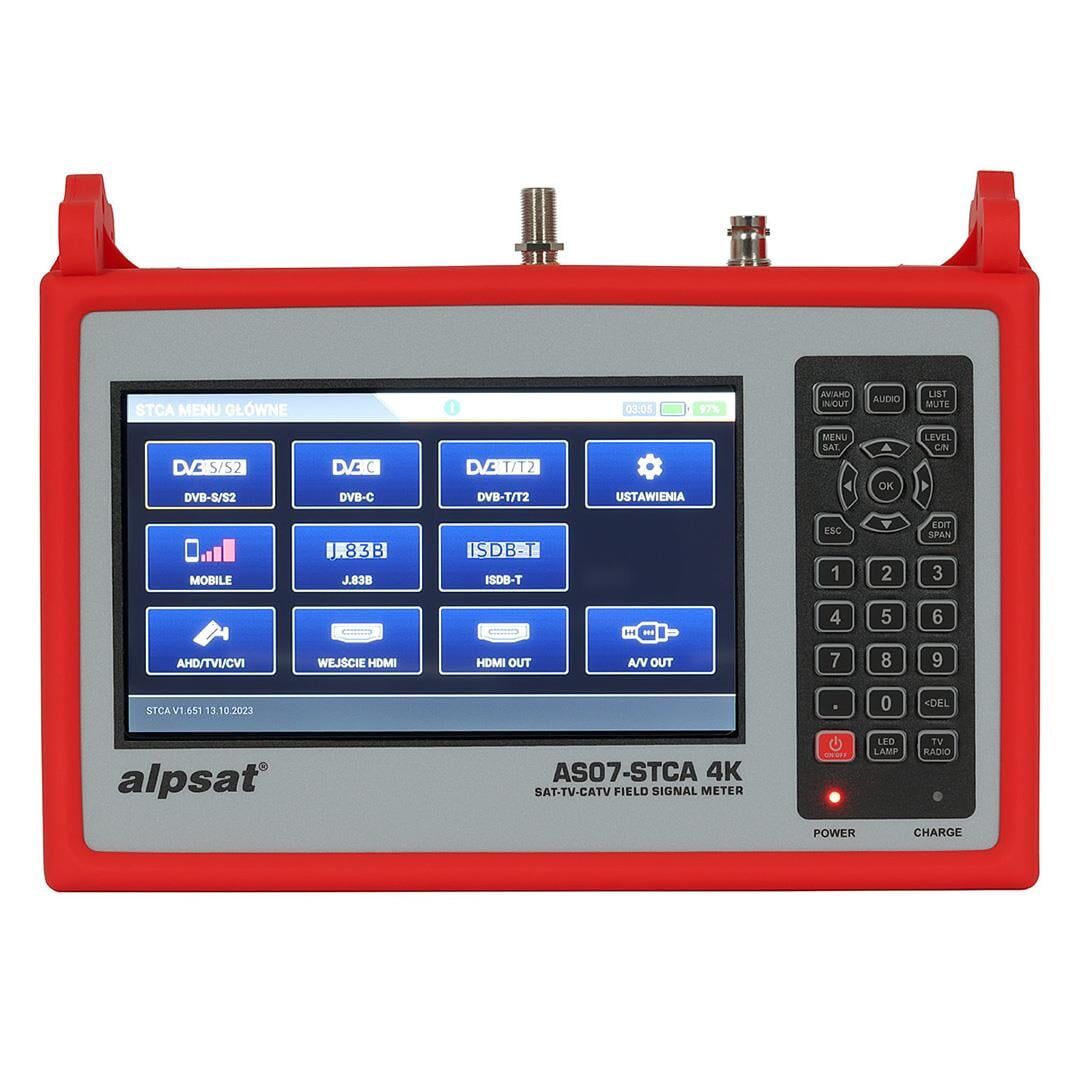 Satfinder As07-Stca 4K Dvb S-S2 T-T2 Combo Sinyal Analizörü Uydu Bulucu Sinyal Ölçer