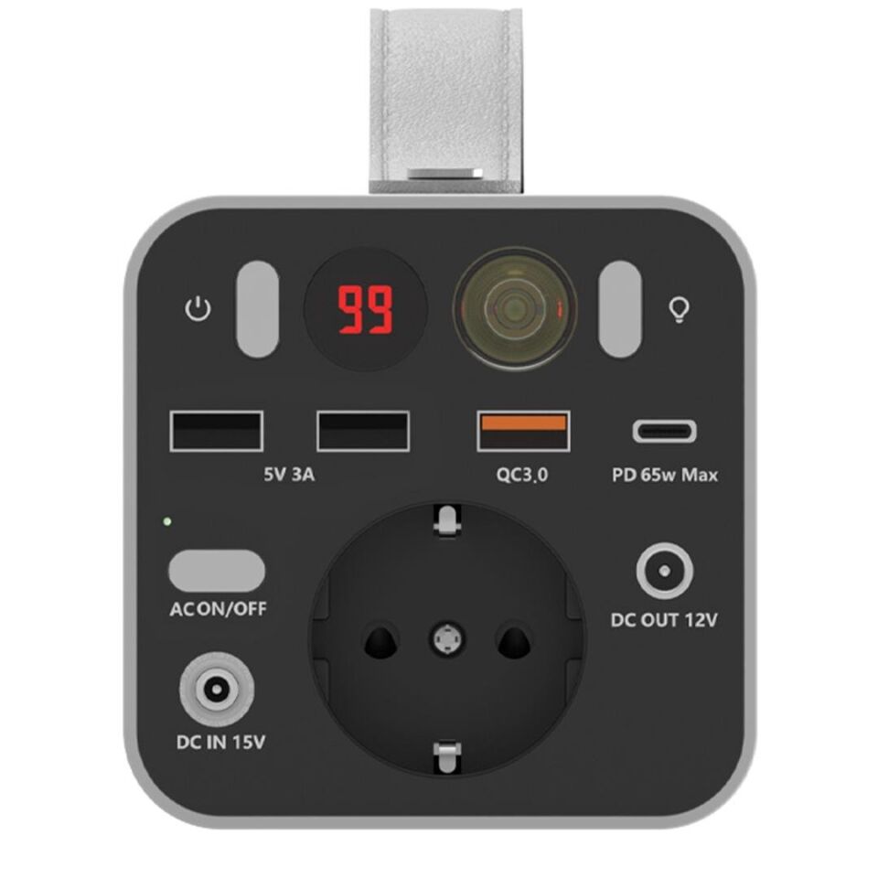 Ayt Powermaster ES150 150 Watt Taşınabilir Güç İstasyonu Kamp Tipi Elektrik Sağlayıcı Güç Kaynağı