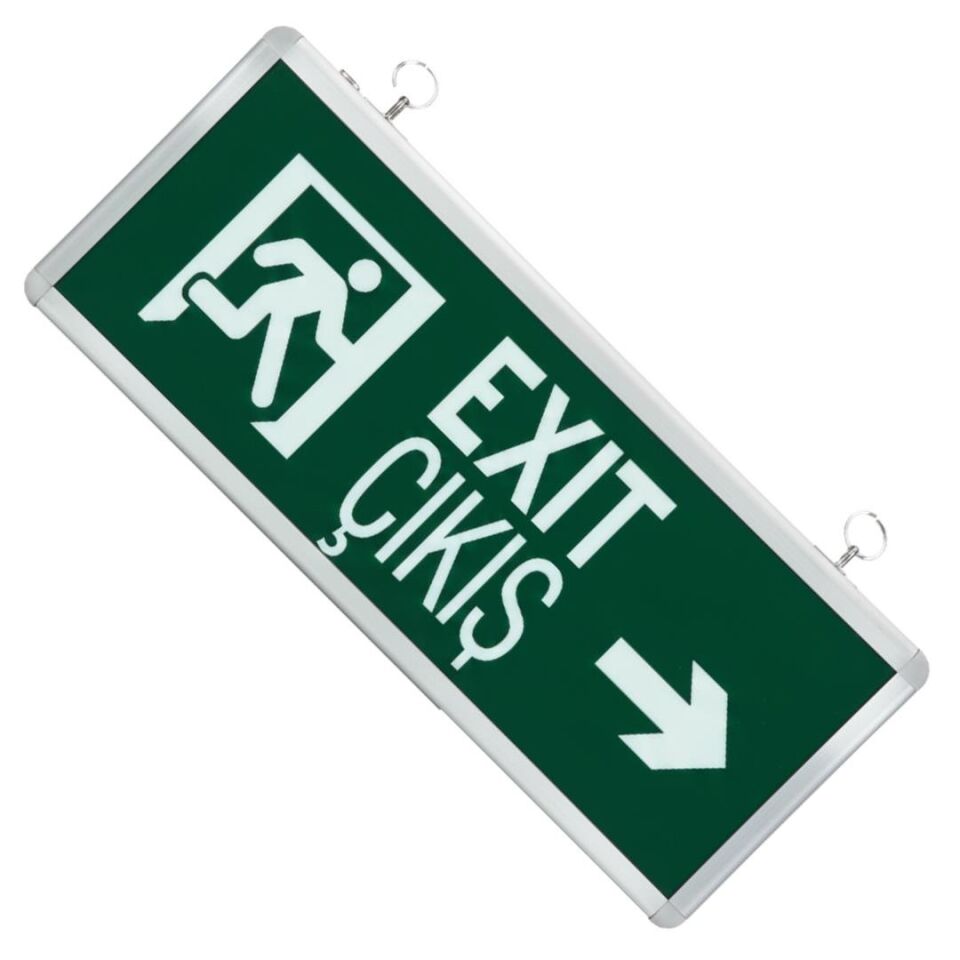 Horoz Robson HL330L 3 Watt 160 Lümen Şarjlı Acil Çıkış Sağ Sol Exıt Çıkış Levhası Tabelası Özellikleri 2'Li Paket