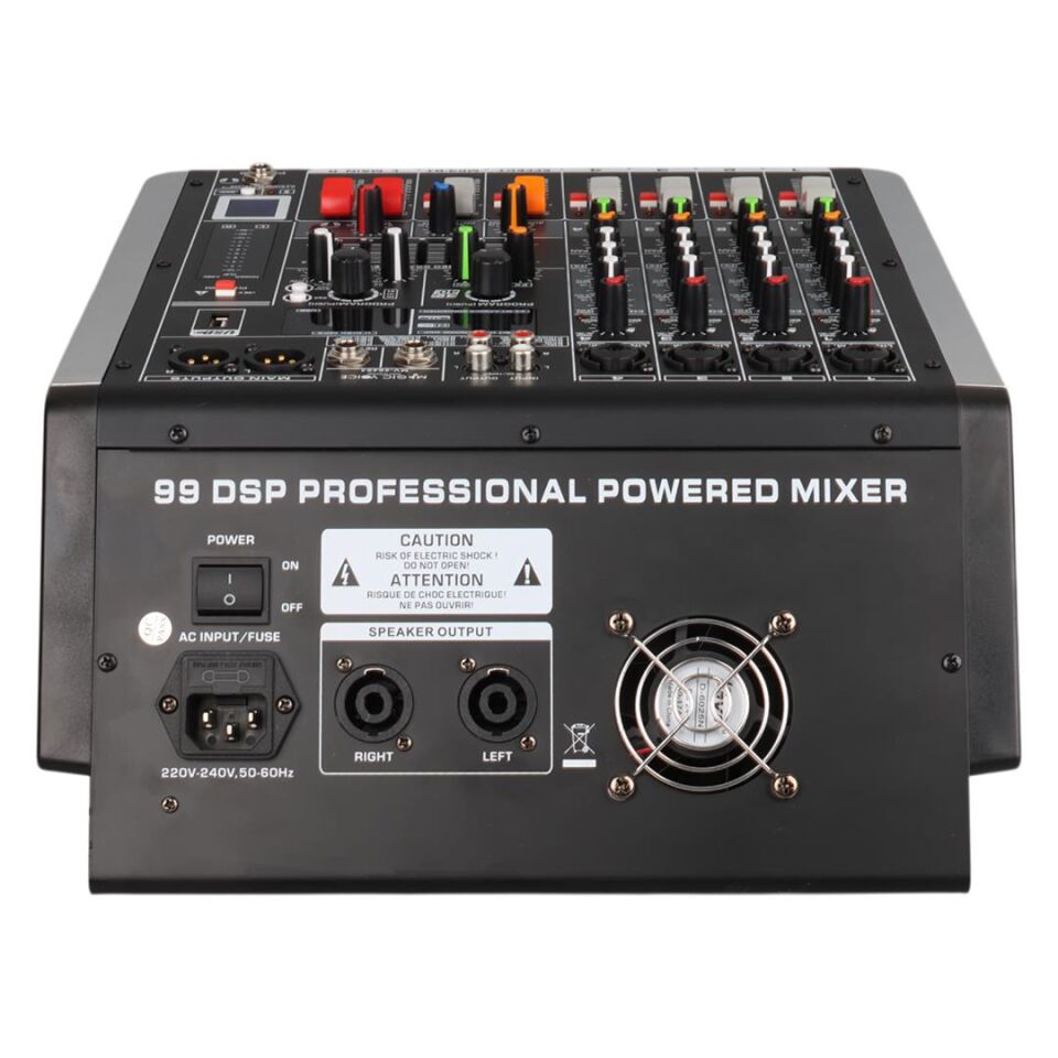 Ayt Magicvoice MV-26493 4 Kanallı Ses Mikseri Bluetooth MP3 USB Phantom Power Stüdyo Tipi Anfi Mixer